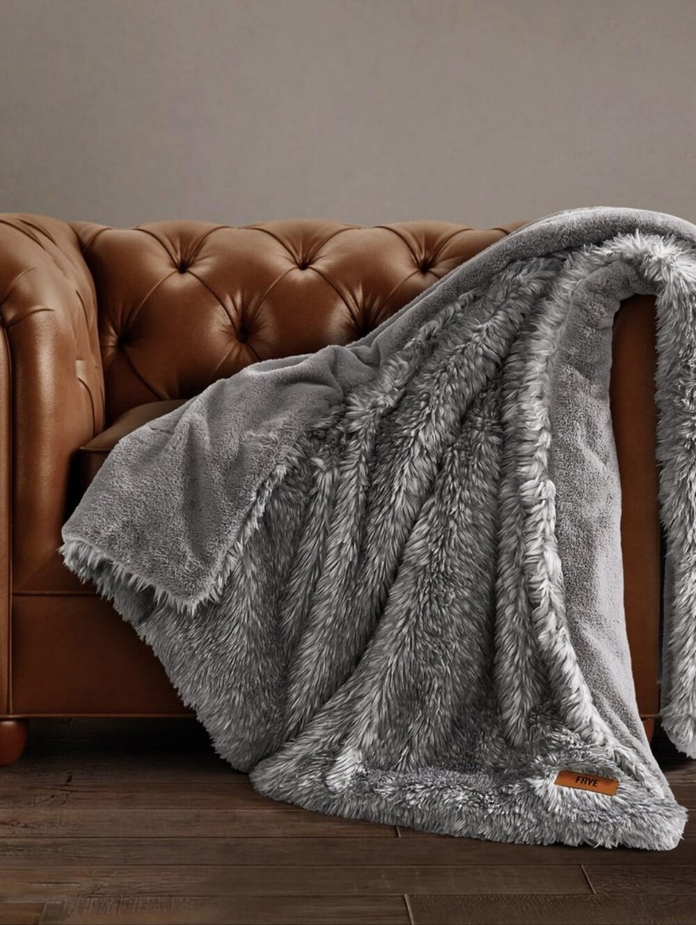 FRYE Arctic Luxurious Cozy Faux Fur Throw  60" x 70"